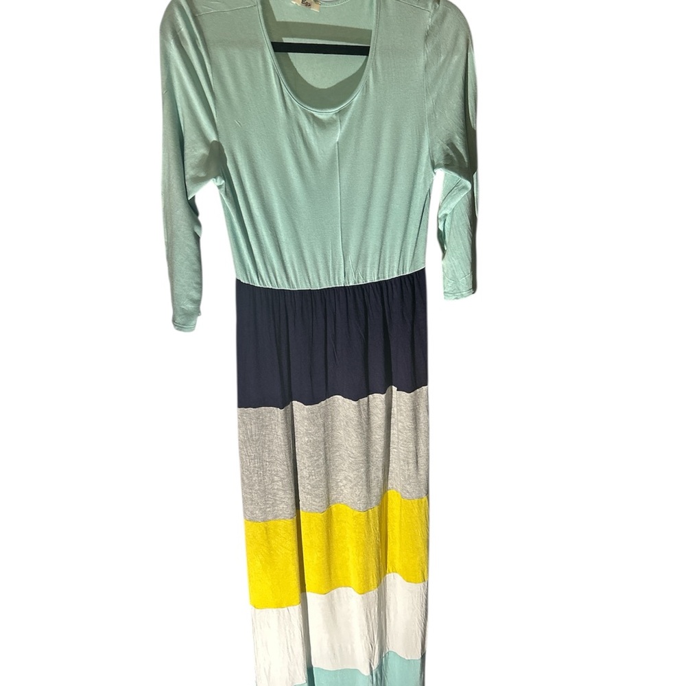 Green Scoop Neck Dolman Sleeve Sundress